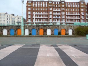 Brighton's colourful arches